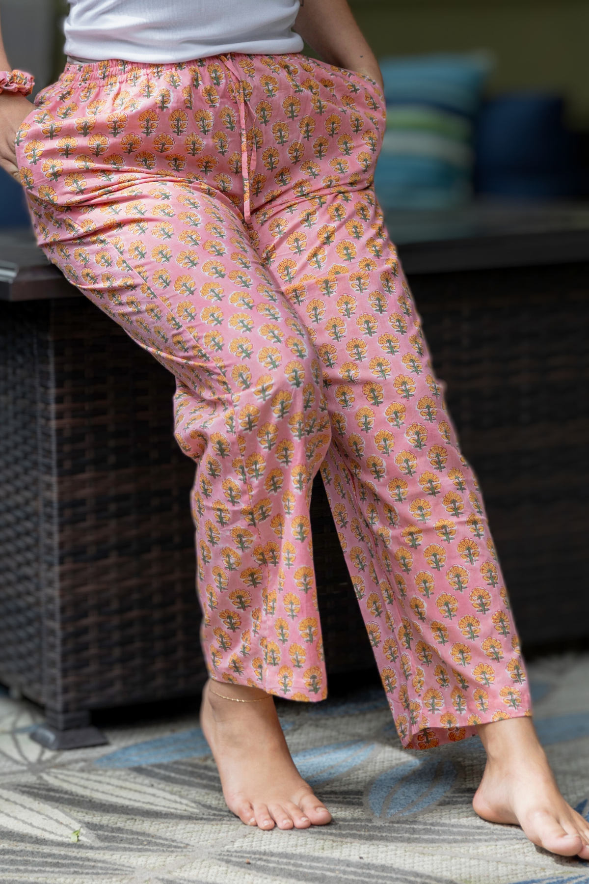 Svetlana Lounge pants - Women's Soft Cotton Printed Long Pajamas