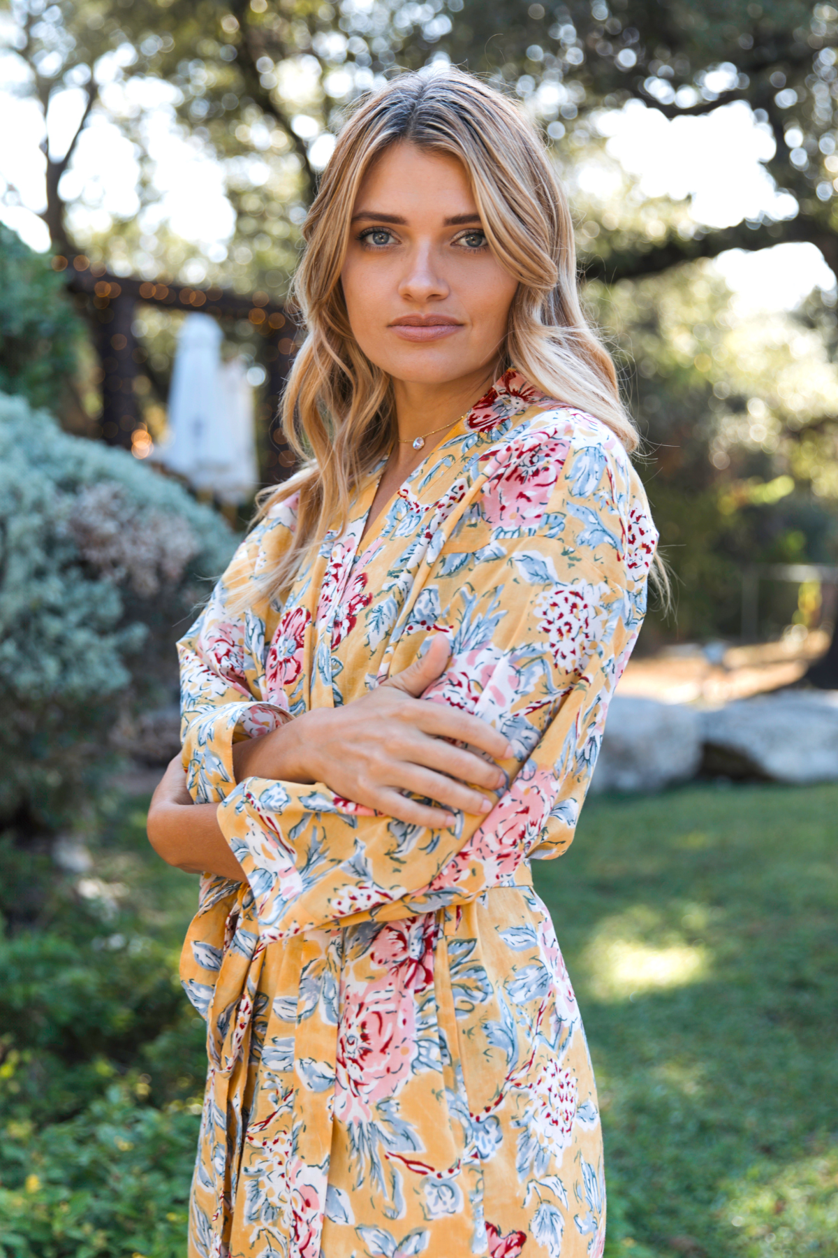 Priyanka Robe - Printed Cotton Kimono, versatile Robe for Women