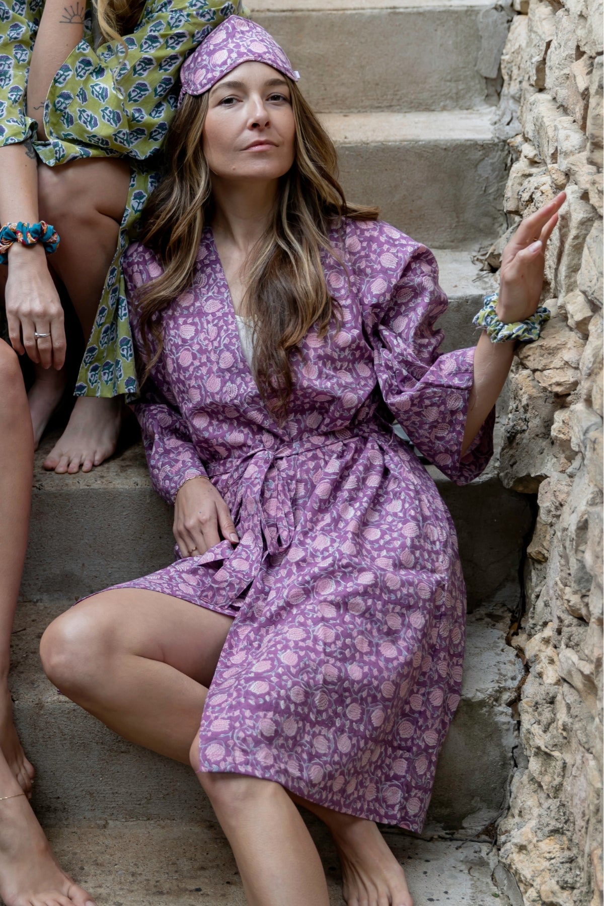 Jyoti Robe - Printed Cotton Kimono, versatile Robe for Women