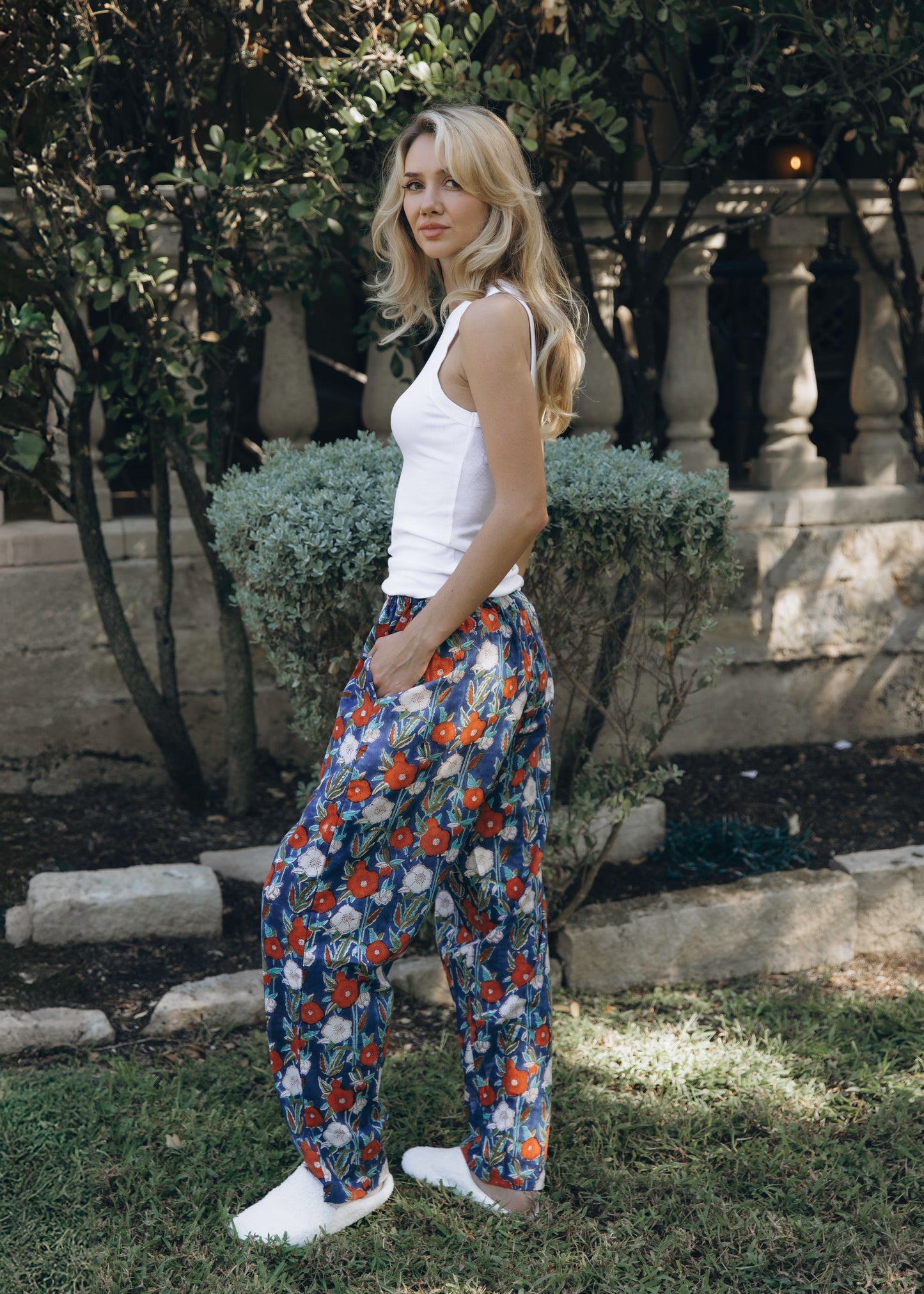Tuliana Lounge pants - Women's Soft Cotton Printed Long Pajamas