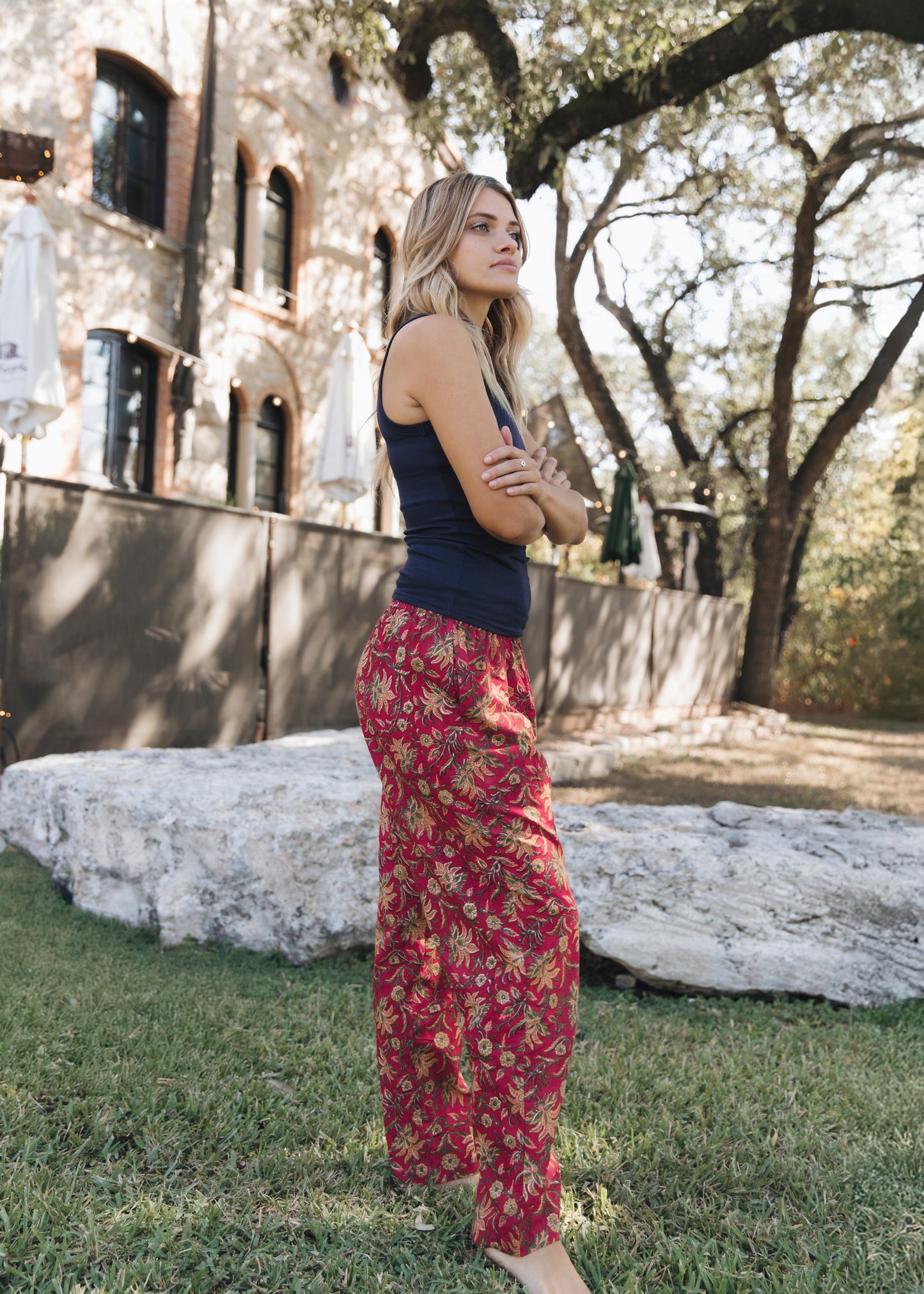 Deborah Lounge pants - Women's Soft Cotton Printed Long Pajamas