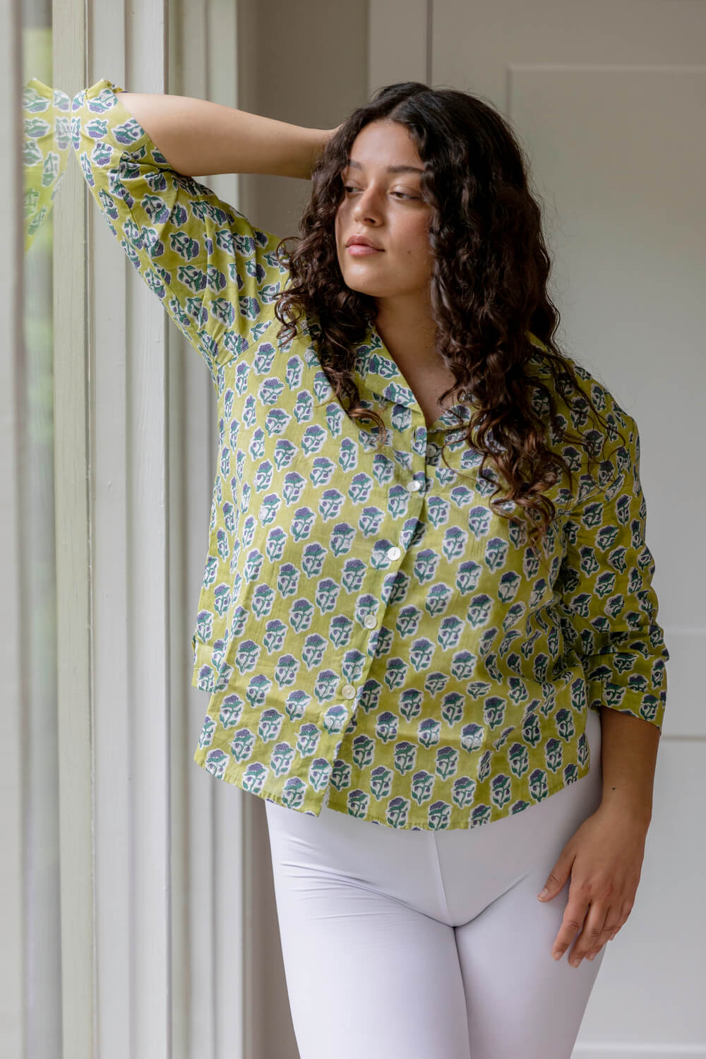 Joy Shirt - Women's Long Sleeve Cotton Pajama Top