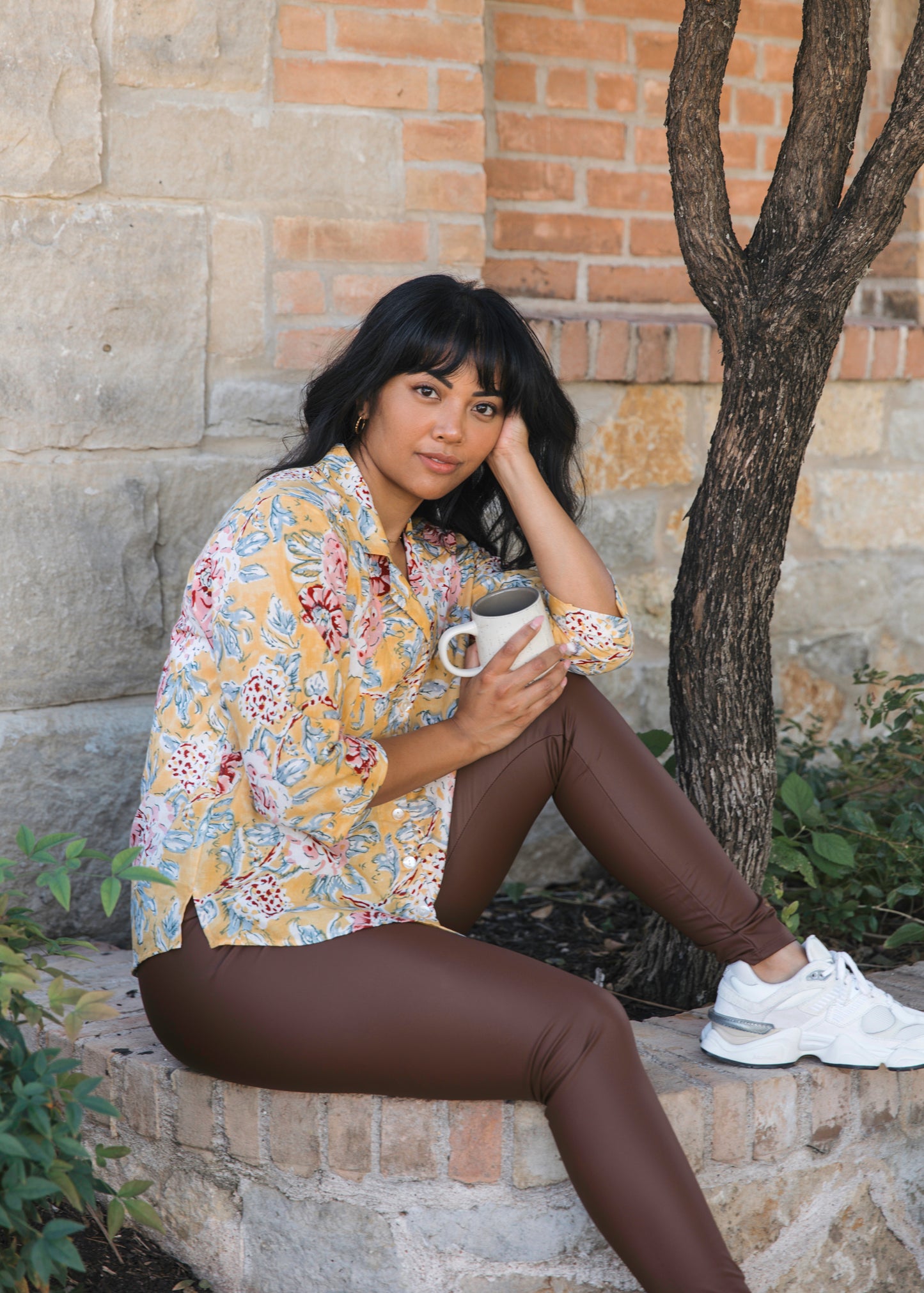 Priyanka Shirt - Women's Long Sleeve Cotton Pajama Top