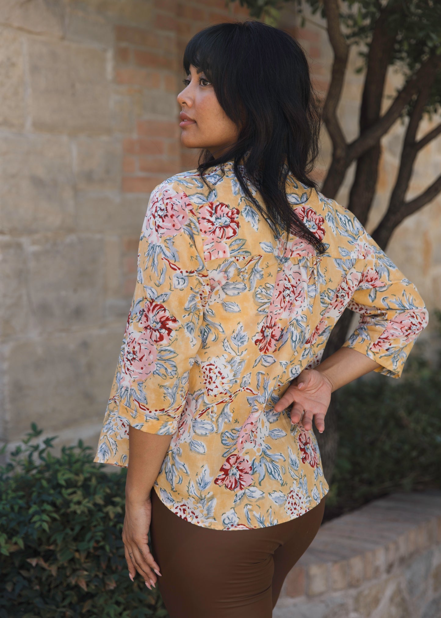 Priyanka Shirt - Women's Long Sleeve Cotton Pajama Top