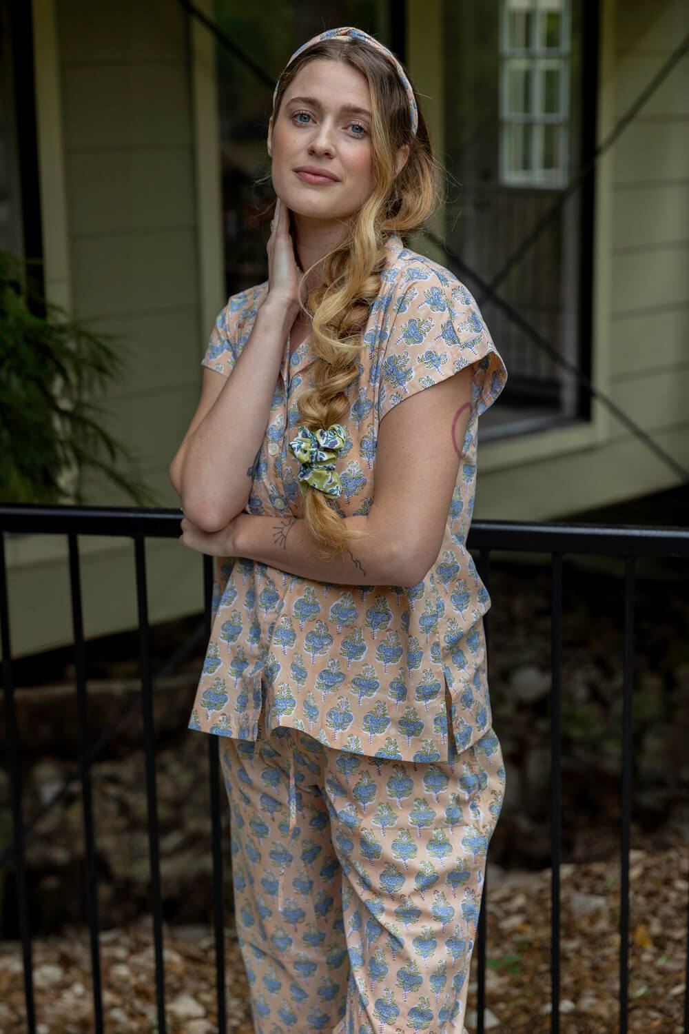 Kailash Lounge pants - Women's Soft Cotton Printed Long Pajamas