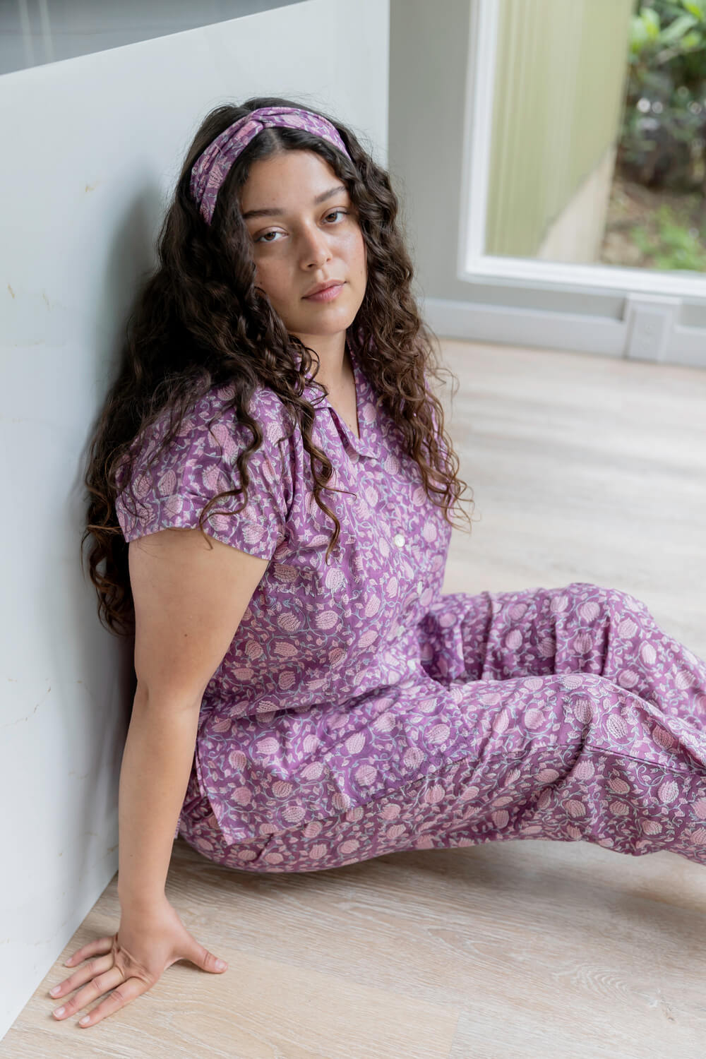 Jyoti Shirt - Women's Cap Sleeve Cotton Pajama Top