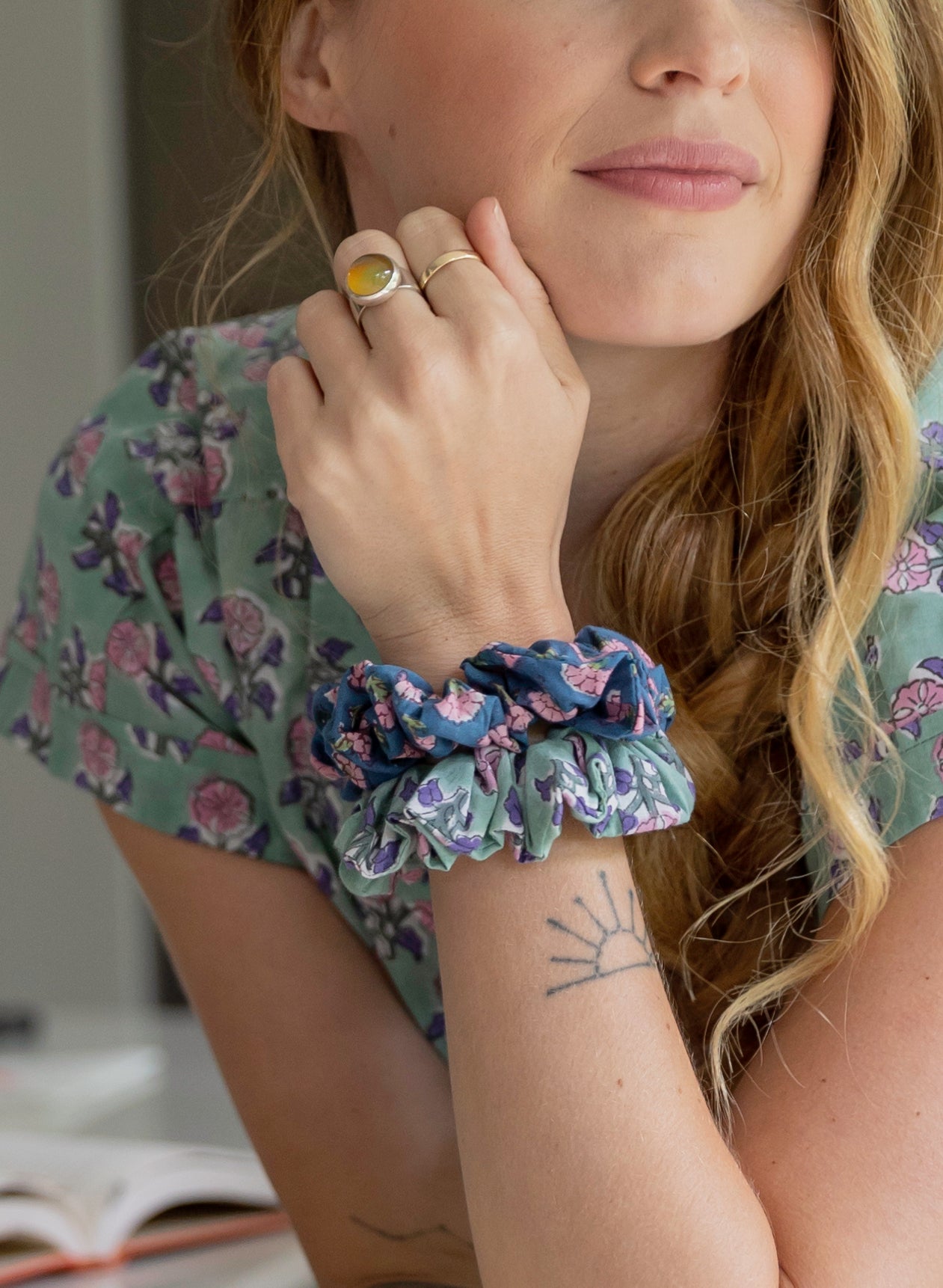 Diksha Scrunchie - No slip cotton hair tie