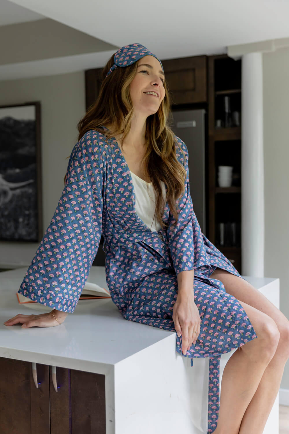 Diksha Robe - Printed Cotton Kimono, versatile Robe for Women