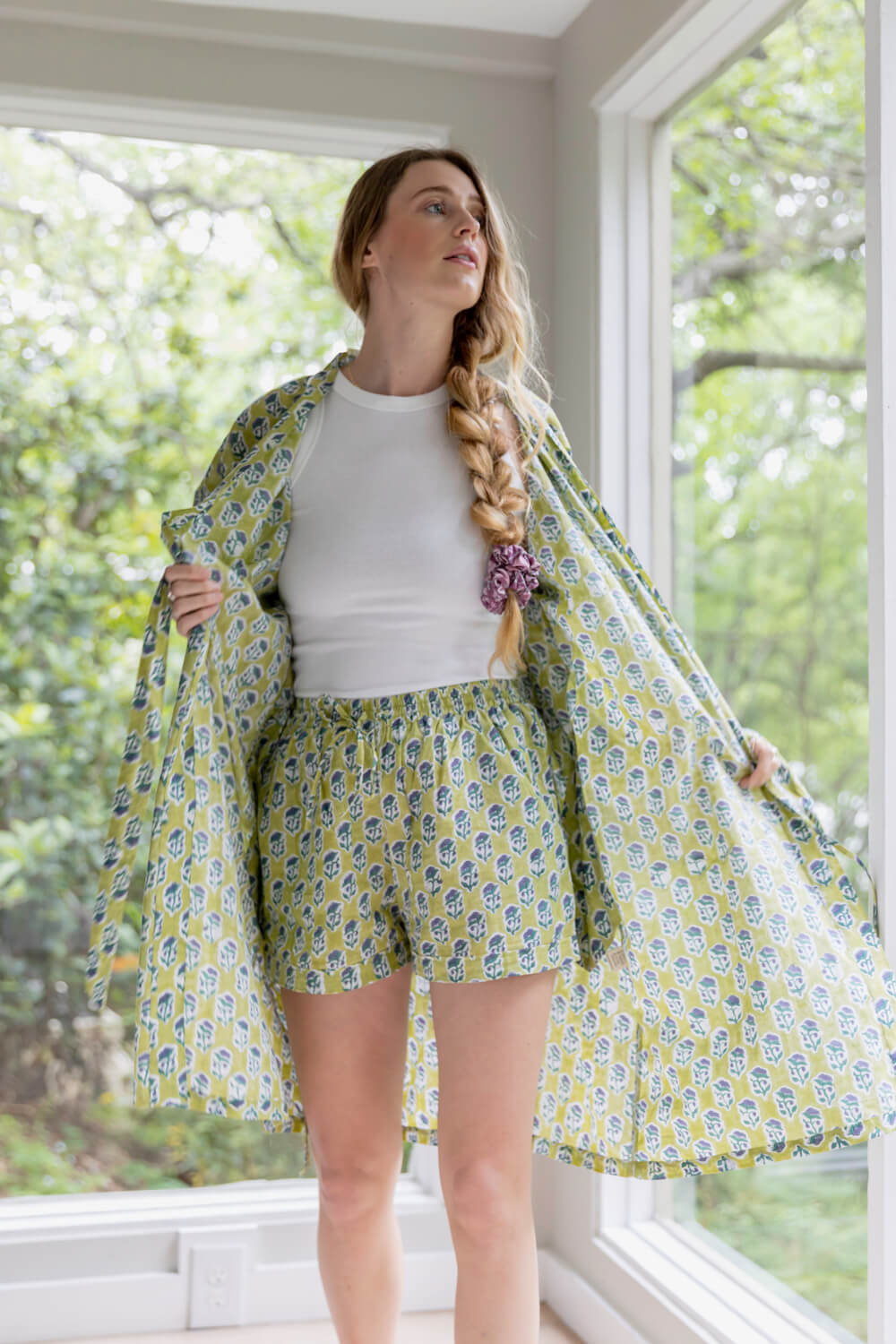 Joy Robe - Printed Cotton Kimono, versatile Robe for Women
