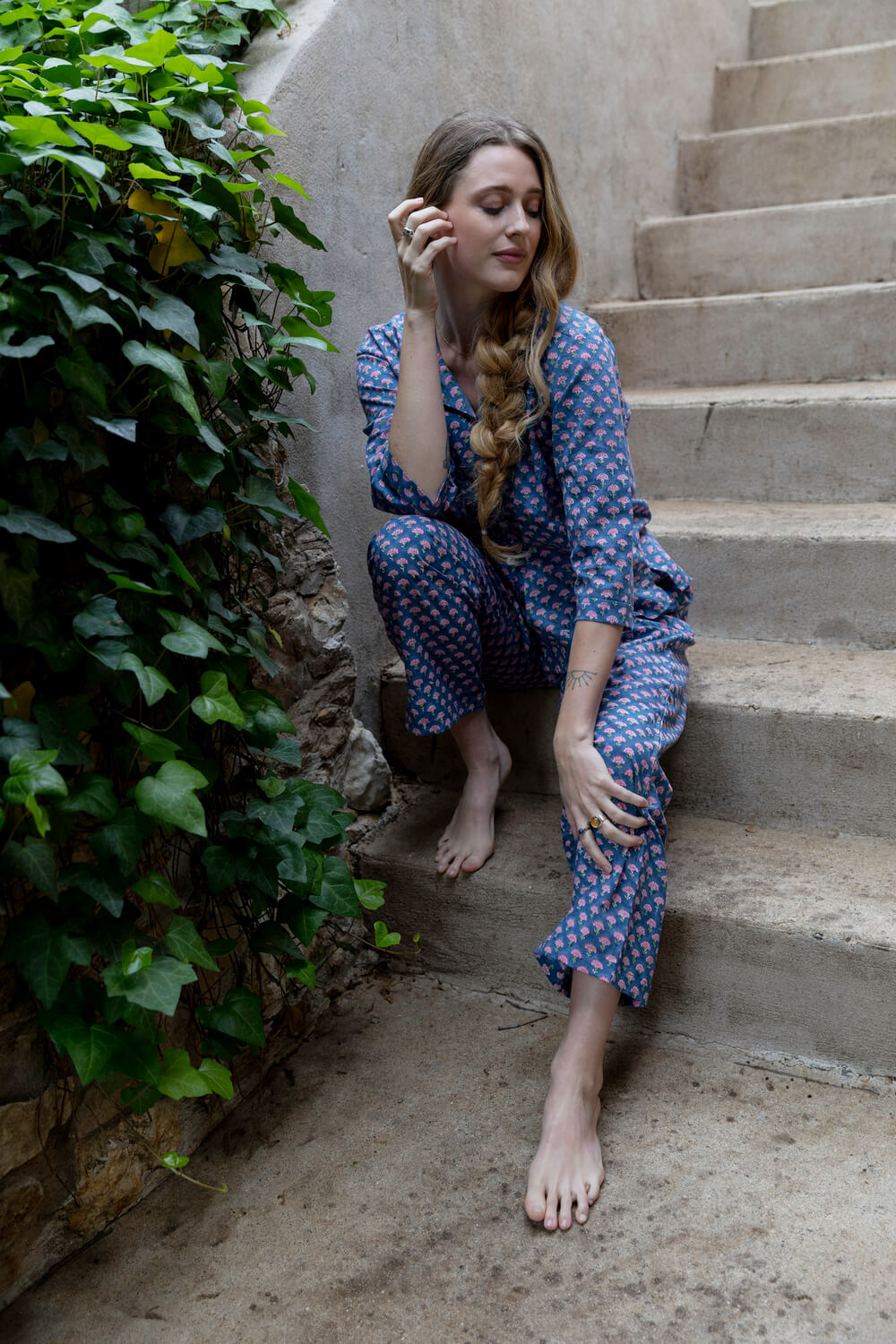 Diksha Lounge pants - Women's Soft Cotton Printed Long Pajamas