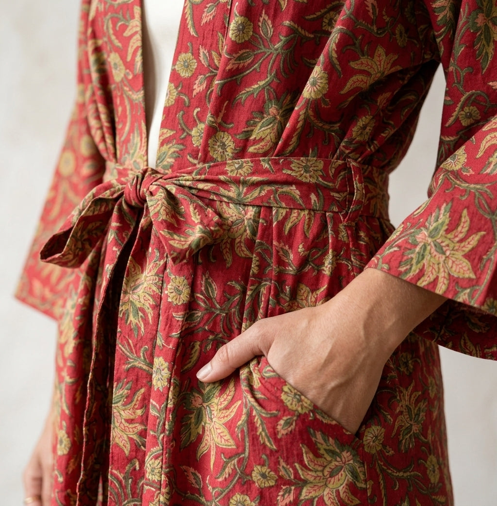 Deborah - Cotton Kimono Robe