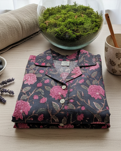 Joyce Shirt - Women's Long Sleeve Cotton Pajama Top