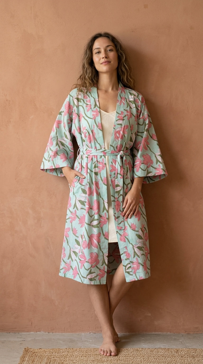 Joy - Cotton Kimono Robe