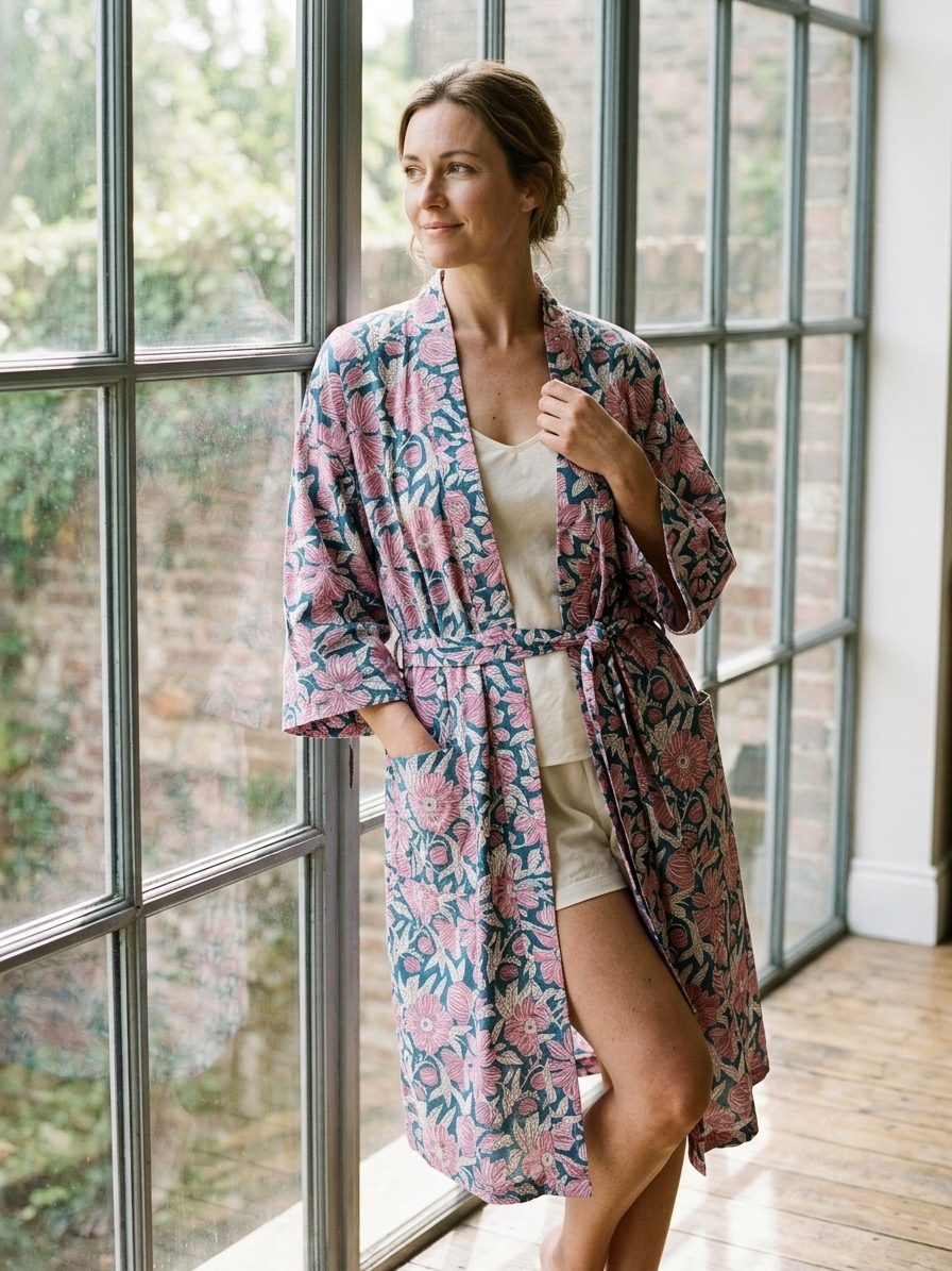 Lana - Cotton Kimono Robe